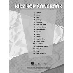 KIDZ BOP KIDS SONGBOOK PVG BK