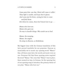 Steven Sater: A Purple Summer - Notes On The Lyrics Of Spring Awakening