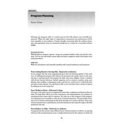 The Music Director's Cookbook