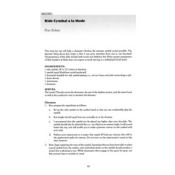 The Drum And Percussion Cookbook (Ed Mattingly Rick) Drum/Perc Book