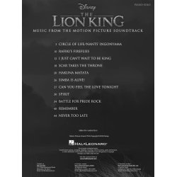 The Lion King (Lvernes Konge) - Piano Solo