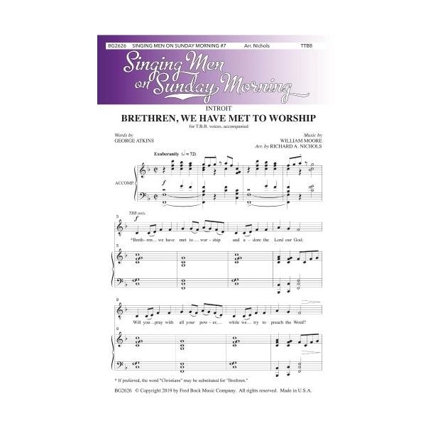 Singing Men On Sunday Morning