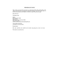 Never Too Late (from The Lion King)