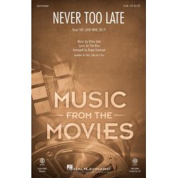 Never Too Late (from The Lion King)
