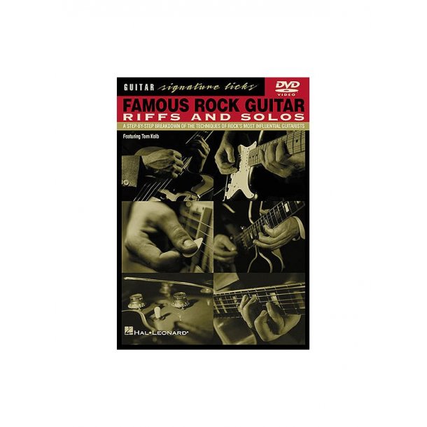 Famous Rock Guitar Riffs And Solos: Guitar Signature Licks DVD