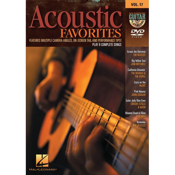 Guitar Play-Along Dvd Volume 17 Acoustic Favorites Gtr Dvd