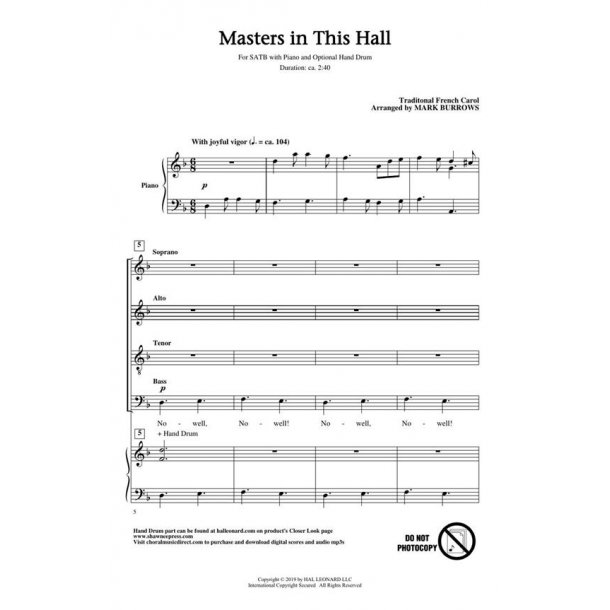 Masters in This Hall