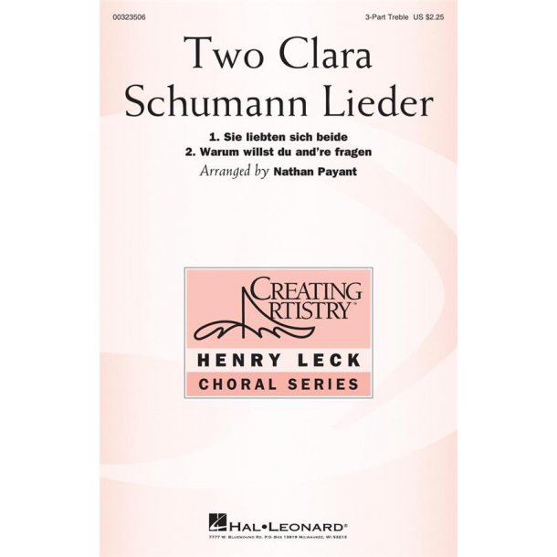 Two Clara Schumann Lieder