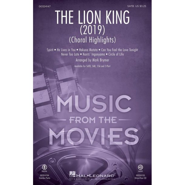 The Lion King (2019) : Choral Highlights