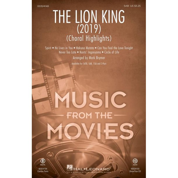 The Lion King (2019) : Choral Highlights