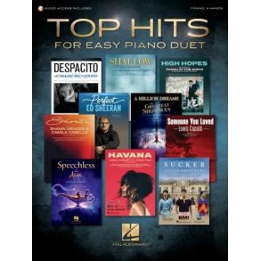 Top Hits for Easy Piano Duet : 1 Piano, 4 Hands