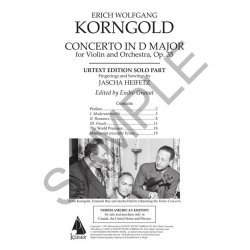 Violin Concerto in D Major, Op. 35 : Critical Edition Violin Solo Part