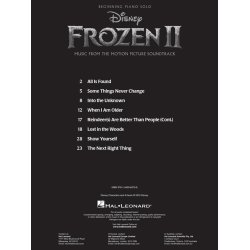 Frozen II - Beginning Piano Solo : Music from the Motion Picture Soundtrack
