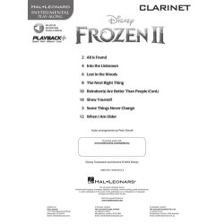 Frozen II - Instrumental Play-Along Clarinet : Music from the Motion Picture Soundtrack