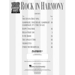 Rock In Harmony - Sing In The Barbershop Quartet Volume 2