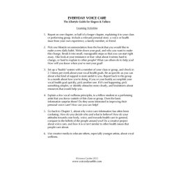 Joanna Cazden: Everyday Voice Care - The Lifestyle Guide for Singers and Talkers