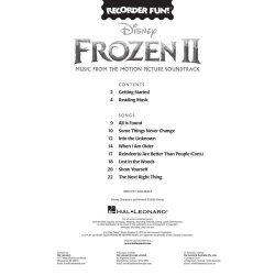 Frozen 2 ? Recorder Fun! : Music from the Motion Picture Soundtrack