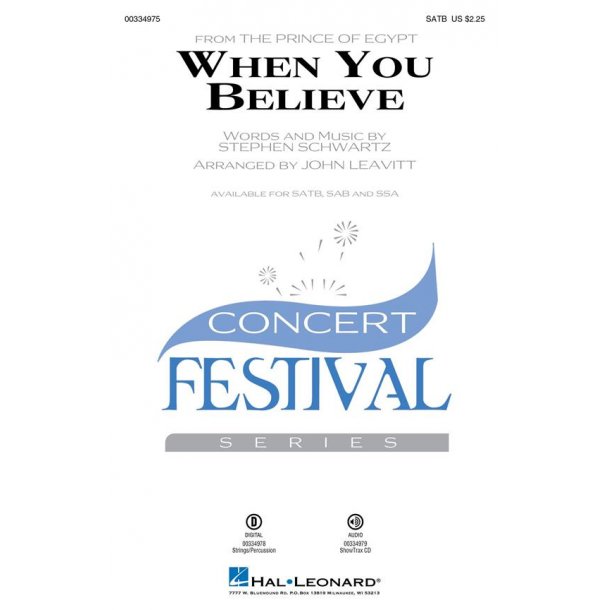 When You Believe : from The Prince of Egypt