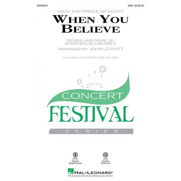 When You Believe : from The Prince of Egypt