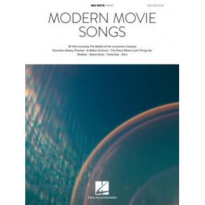 Modern Movie Songs - 3rd Edition : Big-Note Piano