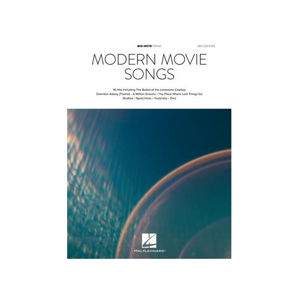 Modern Movie Songs - 3rd Edition : Big-Note Piano