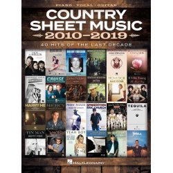 Country Sheet Music 2010-2019 PVG - piano, vocal and guitar