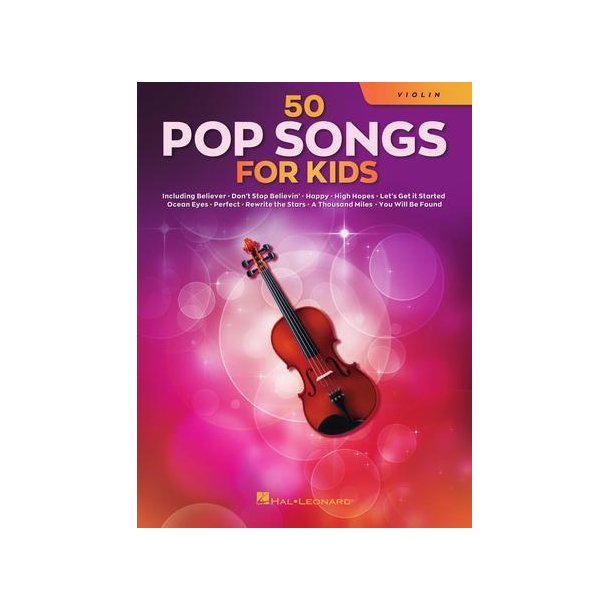 50 Pop Songs for Kids : for Violin