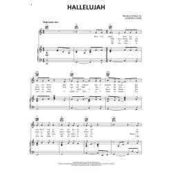 Leonard Cohen: Hallelujah (Voice and Piano)