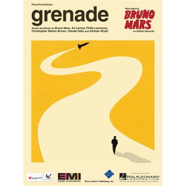 MARS BRUNO GRENADE PIANO VOCAL SHEET