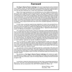 The Singer's Musical Theatre Anthology