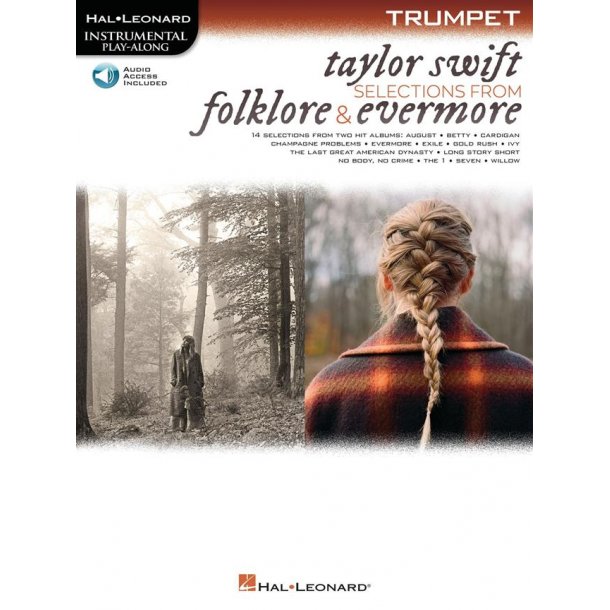 Taylor Swift - Selections from Folklore & Evermore : Trumpet Play-Along Book with Online Audio