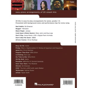 Really Easy Piano: Chart Hits 2021