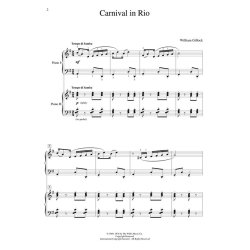 Gillock Carnival In Rio 2p4h Sheet