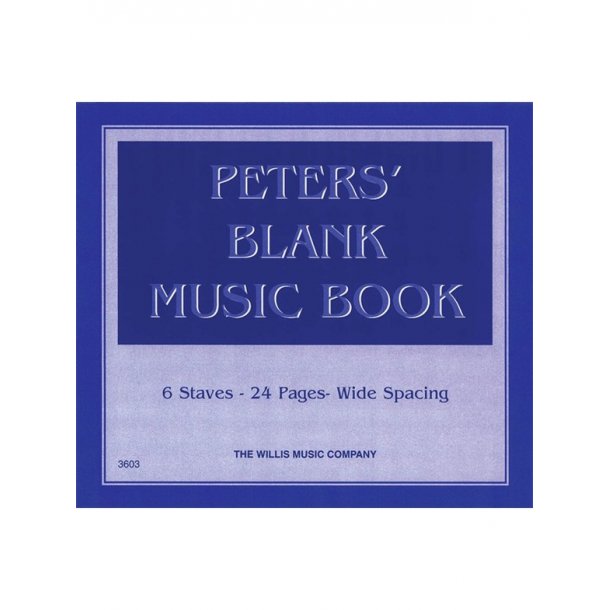 Peters Blank Book #1 Blue