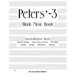 Peters Blank Book #3 White