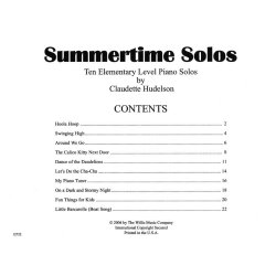 Summertime Solos Pianovations