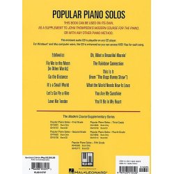 Popular Piano Solos: First Grade - Pop Hits, Broadway, Movies And More!