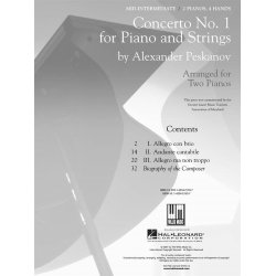 Peskanov Concerto No1 2pf Bk/Cd