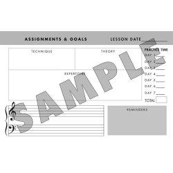 Practice Journal - Weekly Planner For Music Students