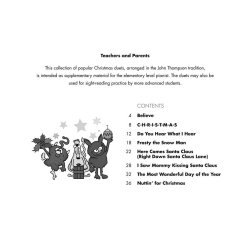 Thompson First Xmas Duets 1p4h Bk