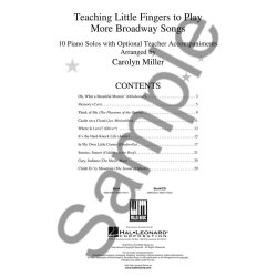 Teaching Little Fingers to Play More Broadway Songs (Book/CD)