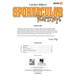 MILLER CAROLYN SPORTACULAR WARMUPS BOOK 1 PF BK/CD