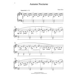 Alcon Autumn Nocturne Pf Solo Sheet