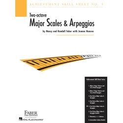 Faber/Weisman: Achievement Skill Sheet No. 5, Two-Octave Major Scales & Arpeggios
