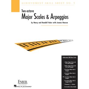 Faber/Weisman: Achievement Skill Sheet No. 5, Two-Octave Major Scales & Arpeggios