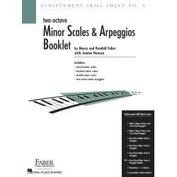 Faber/Weisman: Achievement Skill Sheet No. 6, Two-Octave Minor Scales &amp; Arpeggios