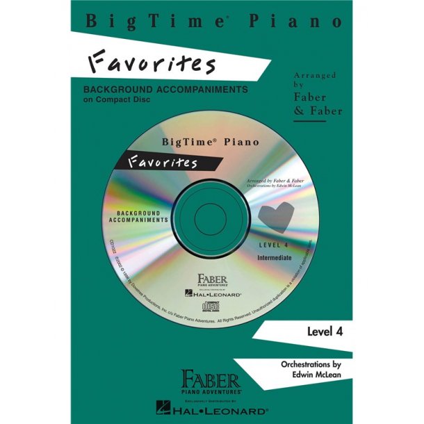 Nancy & Randall Faber: BigTime Piano Favorites CD (Level 4)
