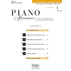 FABER PIANO ADVENTURES LEVEL 4 TECHNIQUE &amp; ARTISTRY PF BK