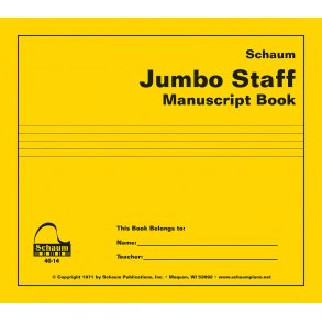 Jumbo Staff Manuscript Book
