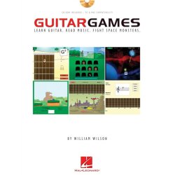 GUITAR GAMES LEARN GUITAR READ MUSIC FIGHT SPAACE MONSTERS BOOK/DVDROM